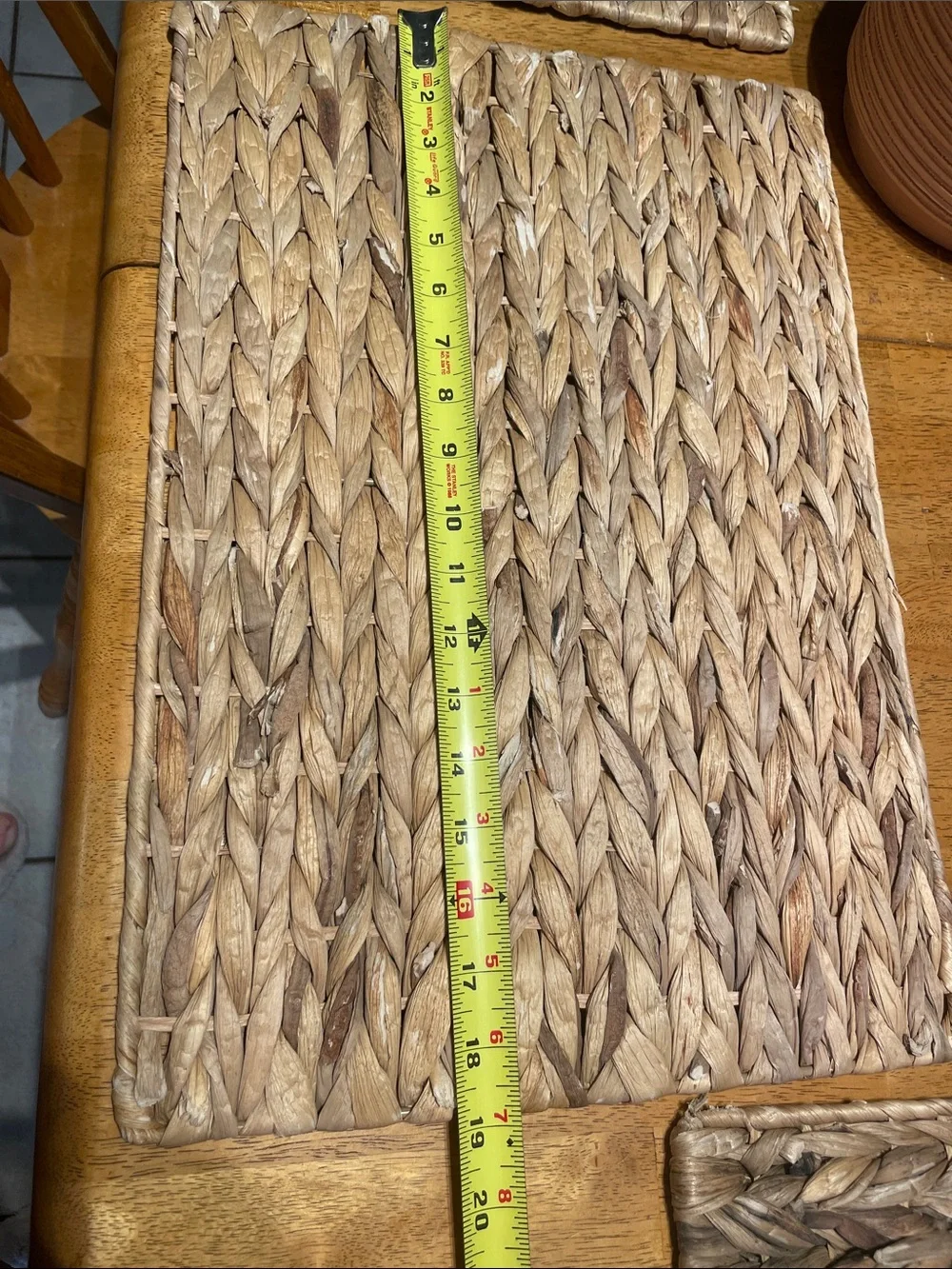 Natural Woven Placemat Set of (6)